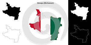 Zacapu outline map