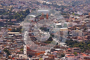 Aerial view of zacatecas city, mexico. I photo