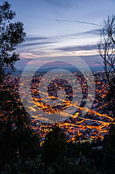 zacatecas city at night