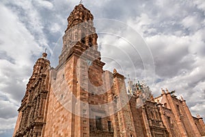 Cathedral building in Zacatecas Mexico photo