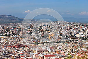 Zacatecas panoramic view. Mexico magic town.