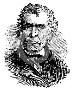 Zachary Taylor, vintage illustration