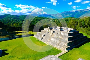 Zaculeu mayan ruins in Huehuetenango photo