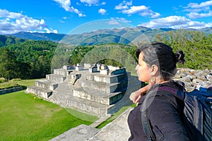 Zaculeu mayan ruins in Huehuetenango photo