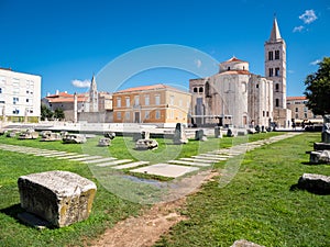 Zadar cathedral square, Dalmatia, Croatia