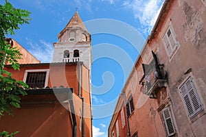 Zadar Croatia old buildings and St. Simon (Sveti Simum) church photo