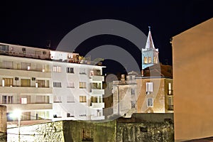 Zadar urban zone night scene