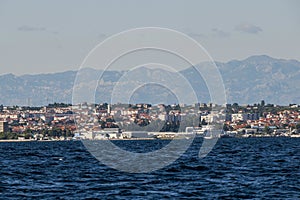 Zadar villas - Archipelago - Islands of the Kornati archipelago panorama landscape of national park in Croatia view from the sea