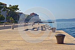 Zadar waterfront famous sea organs landmark