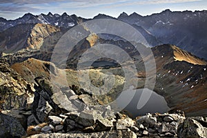 Zadni Staw Polski in Valley Of The Five Lakes. Tatras