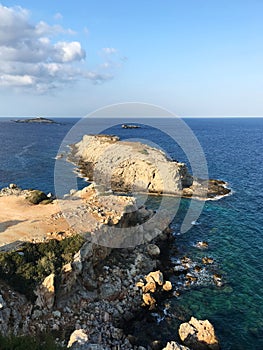 Zafer Burnu. The easternmost tip of Cyprus. Karpaz peninsula, Cyprus. Mobile photo
