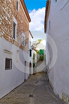 Zafra Callejita del Clavel street in Extremadura photo