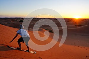 Zagora desert, sandboarding, sandboard, holiday, M` Hammid, Morocco, Africa, desert tour, camel tour, sand dunes