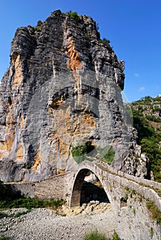 Zagoria stone bridge in Pindus Mountains