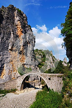 Zagoria stone bridge in Pindus Mountains