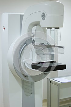 Zagreb, Croatia - June 14, 2017: mammogram machine in a clinic,