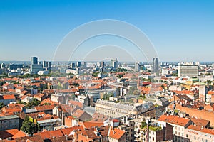 Zagreb down town skyline, Croatia