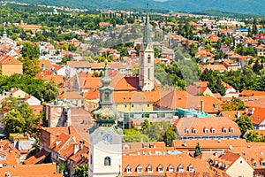 Zagreb down town skyline, Croatia