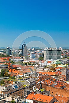 Zagreb down town skyline, Croatia