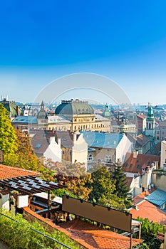 Zagreb down town skyline, Croatia