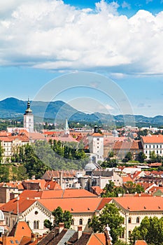 Zagreb down town skyline, Croatia