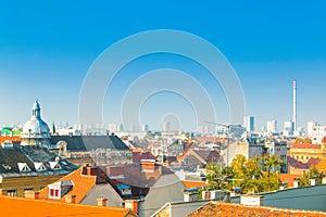 Zagreb down town skyline, Croatia