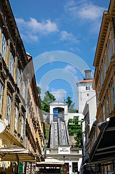 Zagreb Funicular shortest in the world