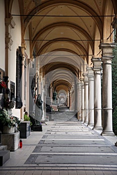 Zagreb Mirogoj cemetary arcades