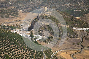 Zahara de la sierra castle, CÃ¡diz, AndalucÃ­a, Spain