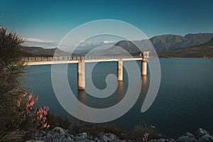 Zahara de la Sierra and El Gastor Dam at Guadalete River - Zahara de la Sierra, Cadiz Province, Andalusia, Spain photo