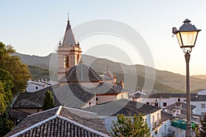 Zahara de la Sierra. Typical white village of Spain in the province of Cadiz in Andalusia, Spain