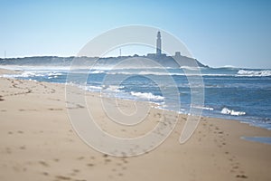 Zahora beach and the Trafalgar lighthouse photo