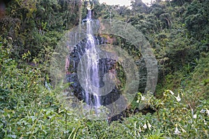 Zaina Waterfall in Aberdare Ranges, Kenya