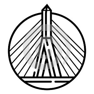 Zaki brücke Symbol Vektor 