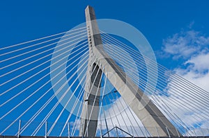 Zakim Bunker Hill Memorial Bridge in Boston, USA