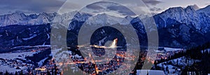 Zakopane city- view of the Tatra Mountains.