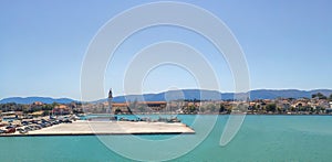 Zakynthos port in Greece. A famous touristic destination.