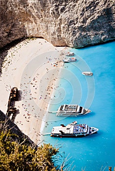 Zakynthos shipwreck bay - main island tourist attraction
