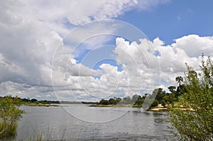 Zambesi river Zimbabwe at victoria falls