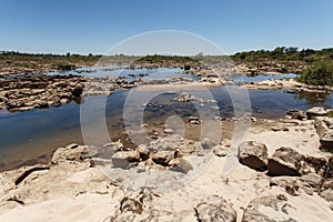 Zambezi River Above Victoria Falls in Africa