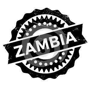 Zambia stamp rubber grunge