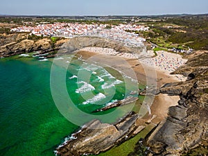 Zambujeira do Mar beach in Alentejo in Portugal