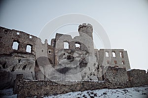 Zamek Ogrodzieniec castle, Old ruins in Poland