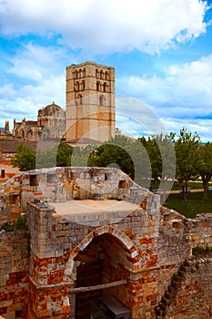 Zamora the castle El Castillo in Spain