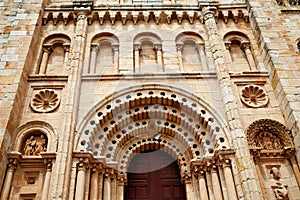 Zamora Cathedral door in Spain Via de la Plata