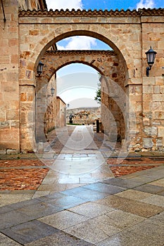 Zamora Cathedral square in Spain photo