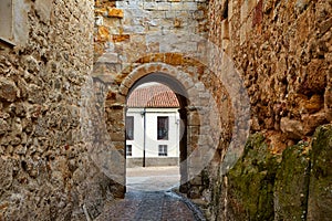 Zamora door of Dona Urraca in Spain