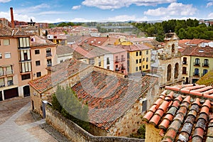 Zamora high angle view roofs Spain