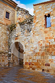 Zamora Obispo arch door near Cathedral Spain