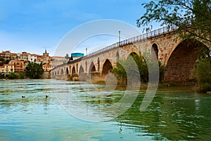 Zamora Puente de Piedra bridge on Duero river photo